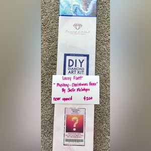 DAC mystery Christmas house by Jolle McIntyre diamond painting.